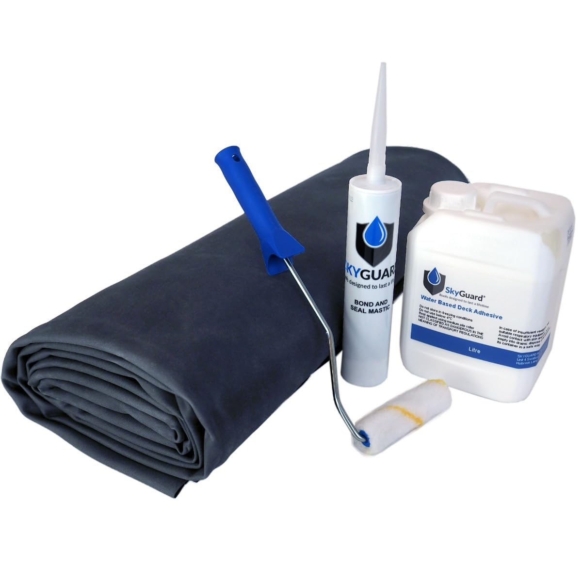 Shed Roof Kit - EPDM Rubber Roofing Kit for Sheds & Outbuildings - Longer Lasting Alternative to Roofing Felt for Sheds (2.1m x 1.6m)