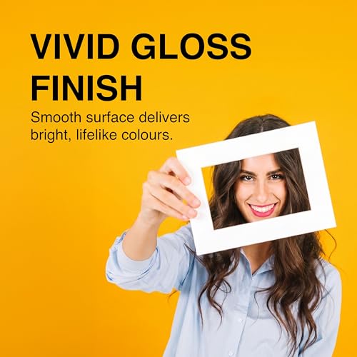 Image of Kodak 180 GSM 5R (5x7) Glossy Photo Paper - Water Resistant, Pack of 100 sheets, Compatible with all Inkjet Printers