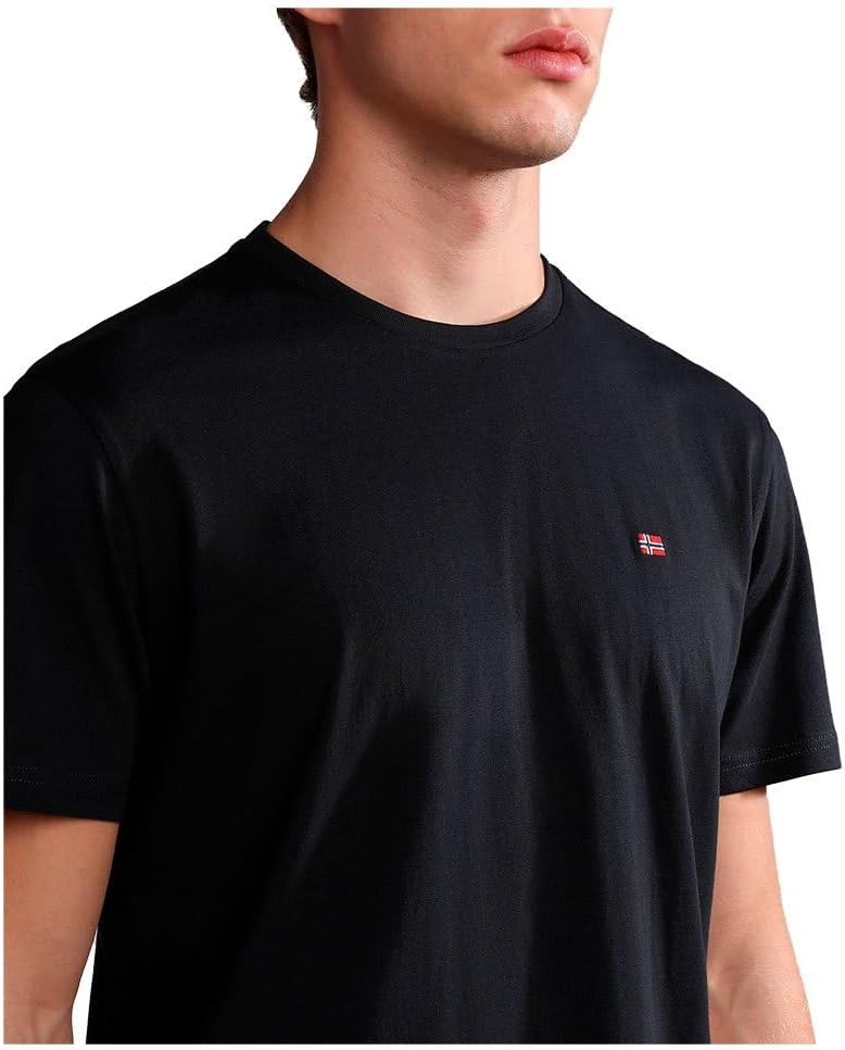 Napapijri T-Shirt Salis Sum T-Shirt Man Cotton Mix Black XXL