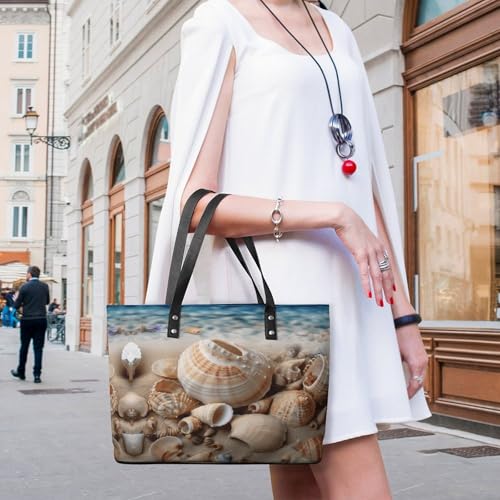 Bolso tote de mujer con diseño Seashells miniatura 2