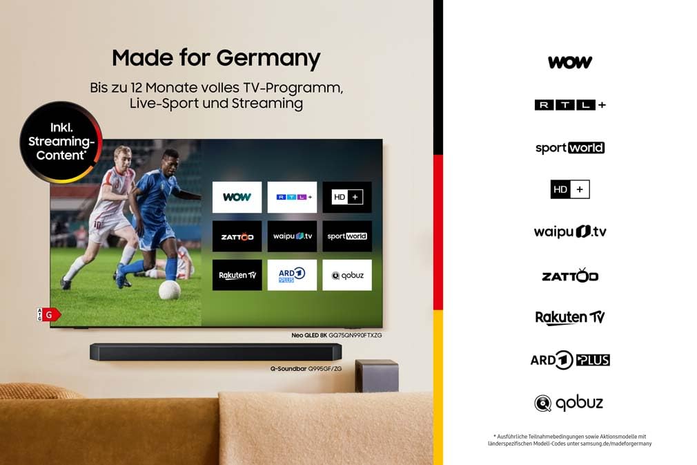 SAMSUNG HW-B760GF B-Series 5.1-Kanal-Soundbar für Fernseher, TV-Lautsprecher mit kabellosem 6,5"-Subwoofer, Dolby Digital 5.1 und DTS Virtual:X, Q-Symphony, Game Mode, Adaptive Sound