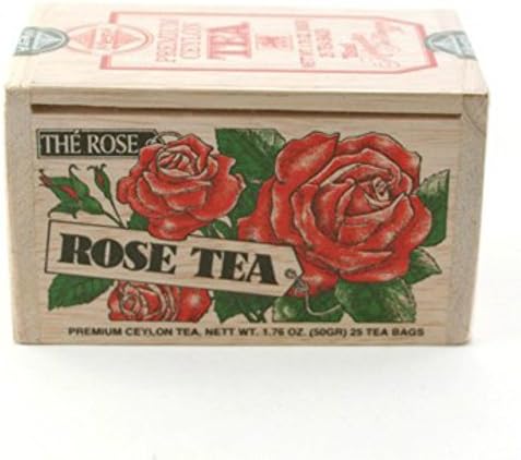 The Metropolitan Tea Company 62WD-618B-022 Rose 25 Teabags in Wood Box