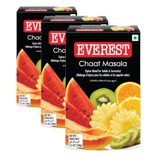 Image of Everest Chaat Masala - 100g | Tangy & Flavourful Chaat /Chat Masala Powder for Snacks, Fruits, Salads & Street-Style Dishes (Pack of 3)