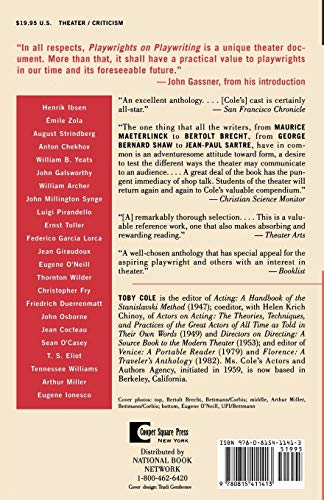Playwrights On Playwriting: From Ibsen To Ionesco #TOP1