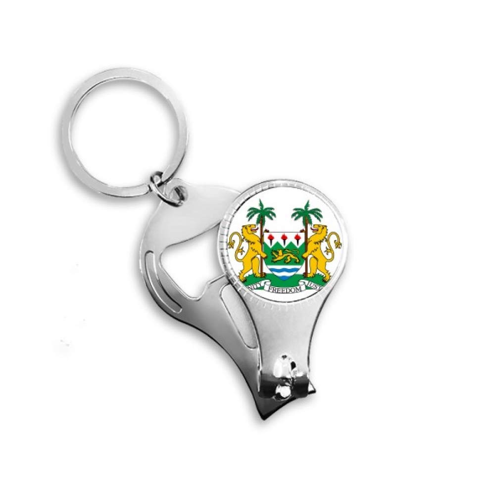 Porte-clés emblème Sierra Leone idée cadeau culturel pour proche expatrié
