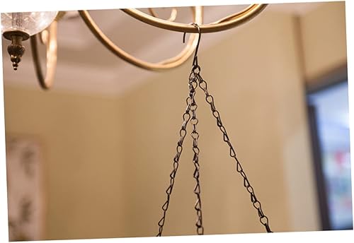 Miniatura 6 de Abaodam 2pcs 8 Hanging Chain Flower Pot Balcony Plant Basket Hanging Planters Liner Plant Baskets Wire Plant Holder Liner Wall Planter Hanging