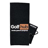 Wolf Golf Towels - Toalla de Golf Golfhub - Accesorios de Golf para Hombres - Regalos de Golf para Hombres - Toalla de Golf Divertida Bordada