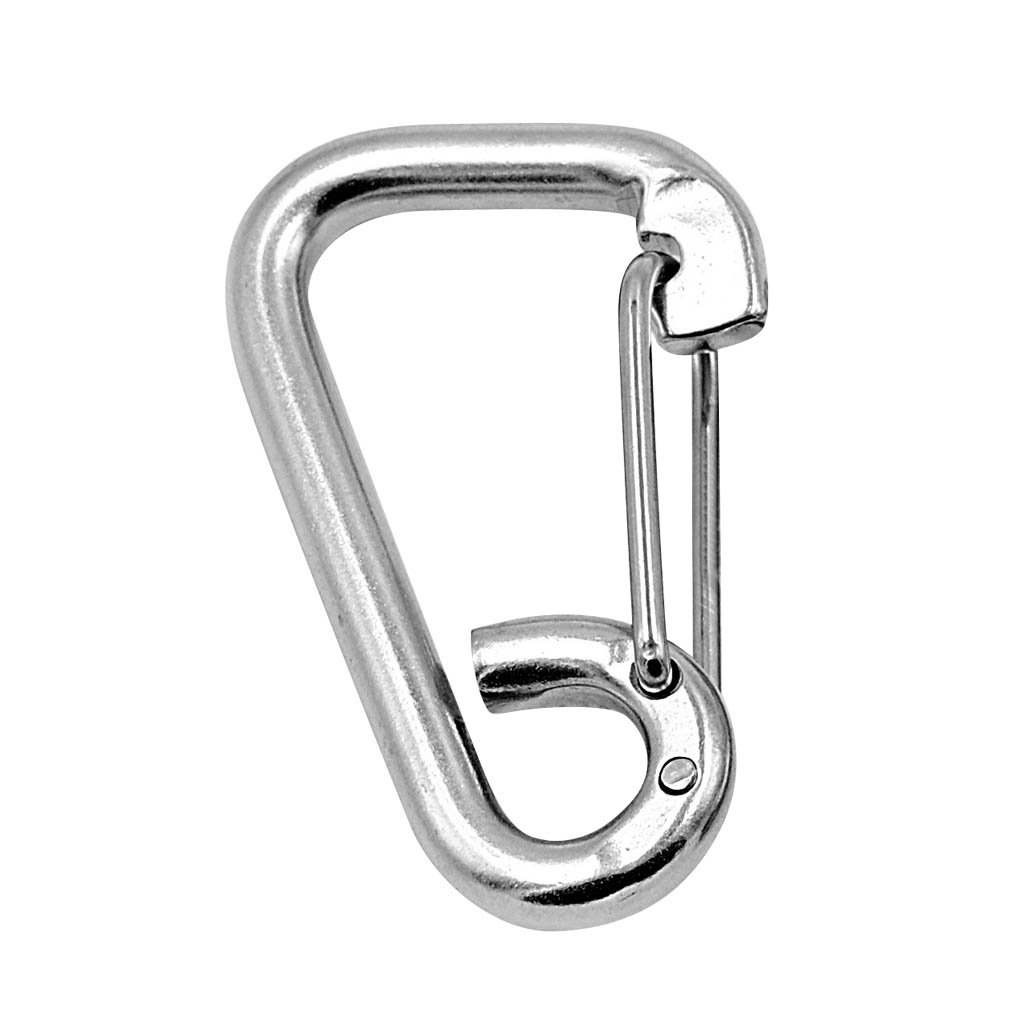 Karabinerhaken, 304 Edelstahl, 100 mm, 10 Stück