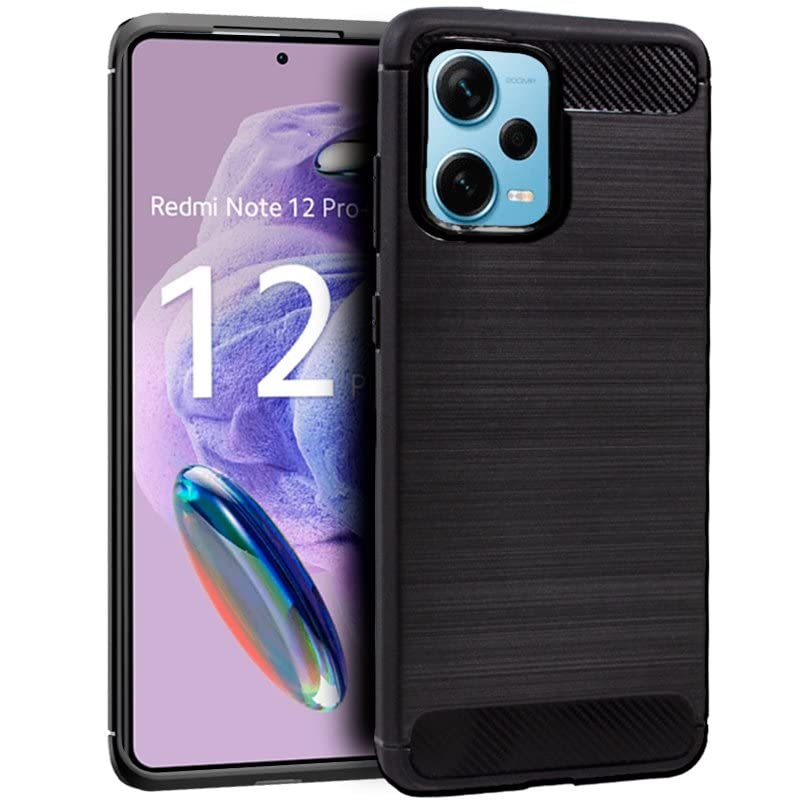 Carcasa Cool Xiaomi Redmi Note 12 Pro Plus 5G carbón negro con acabado mate elegante y resistente
