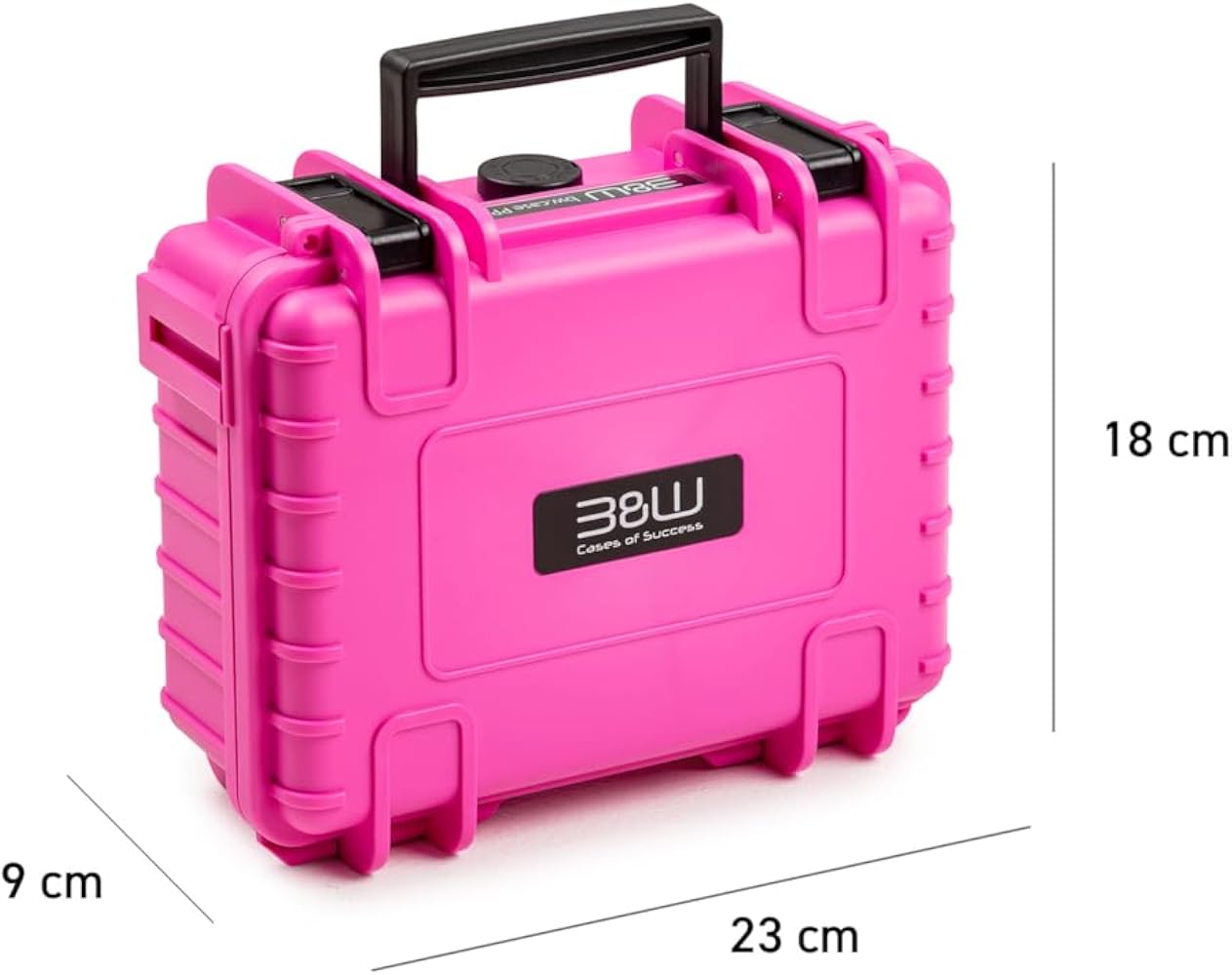 B&W International Valise Multifonction d'extérieur 500 (PP.23) Rouge - Valise Vide - Étanche (IP67), résistante à la poussière, aux Chocs, extrêmement Robuste