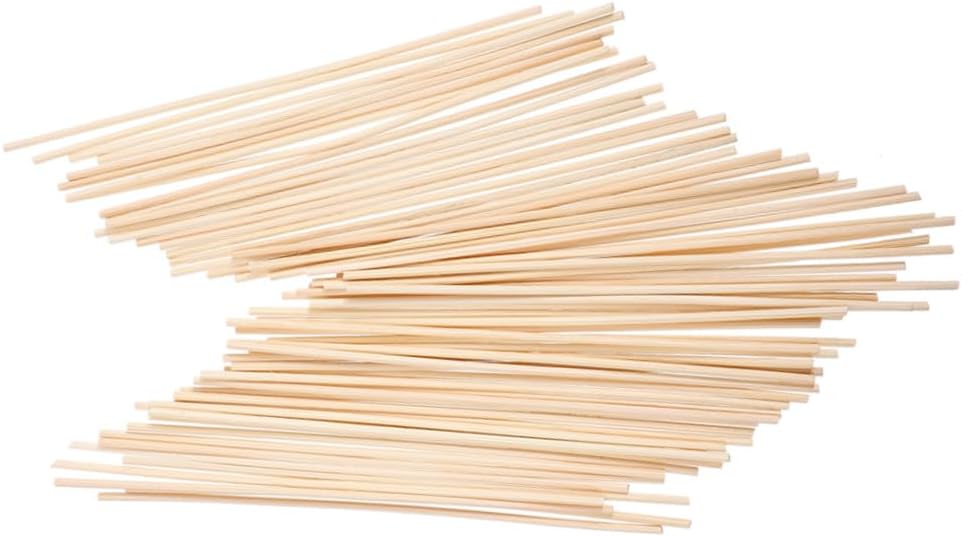 GARVALON 100pcs Rattan Diffuser Sticks for Essential Oil Room Fresheners Aroma Reeds Portable Aroma Sticks Diffuser Supply
