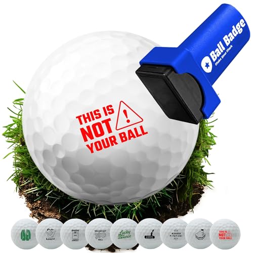 Ball Badge Golf Ball Stamp – Self-Inking Golf Marker, Quick-Dry
