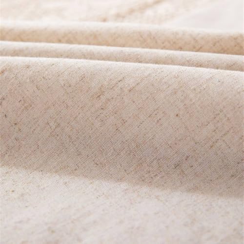 Nappe rectangulaire en lin et coton à pompons 140x300 cm style bohème chic - 6