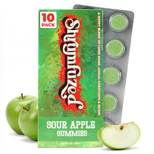 Shrumfuzed Mushroom Gummies Sour Apple (10 Count)