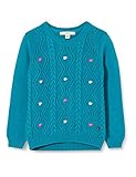 Print ziert der Pullover ESPRIT Baby-Mädchen Pullover, Dark Teal Green Petrol, 104/110