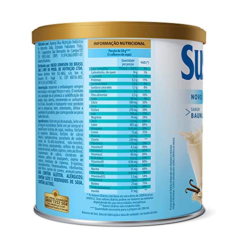 Complemento Alimentar Sustagen Adultos+ Fit Sabor Baunilha - Lata 370g, Sustagen N&E