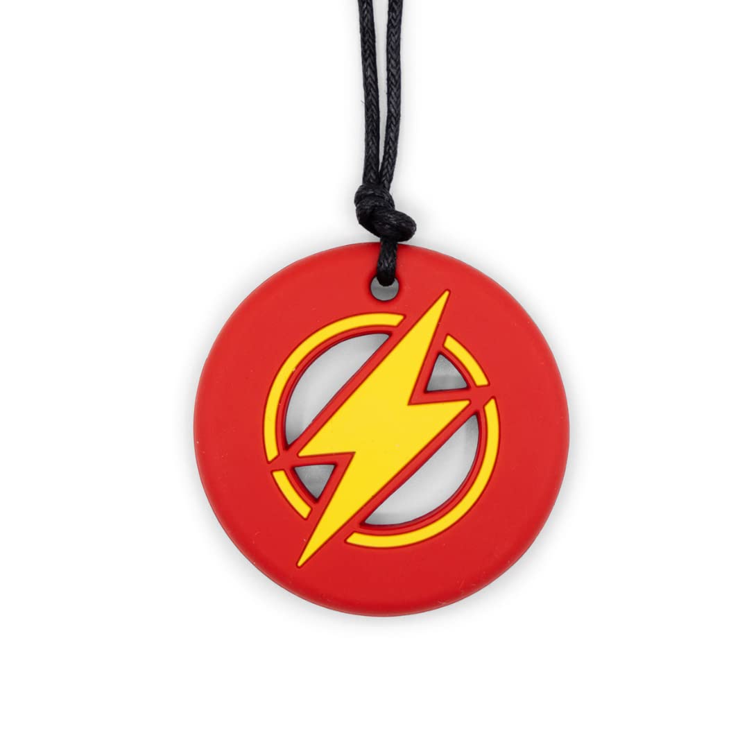 Jellystone Designs Chew Necklace, Strike Energy Pendant, Red