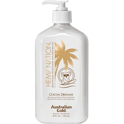 Hemp Nation Cocoa Dreams Tan Extender w/Derma Dark Bronzer 18oz
