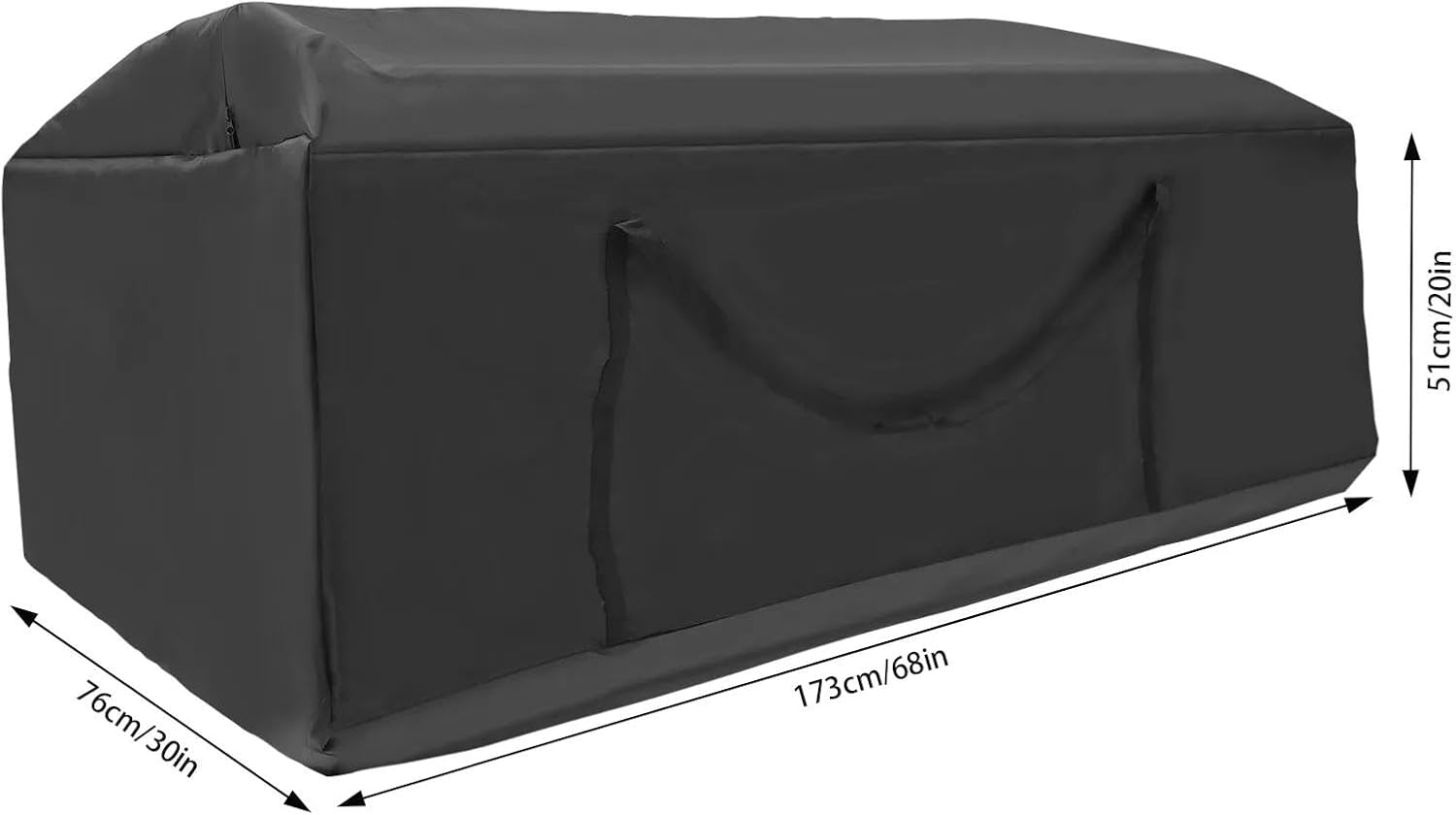 for Black 2pcs Patio Cushion Storage Bag Cushion Storage Bag 9.84 * 7.87 * 1.97 in