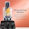 Vitamix Personal Cup Adapter, BPA-Free, Dishwasher-Safe, Two 20-Ounce Blender Cups, Two Lids, and One Blender Adapter with Stainless-Steel Blades, Not Compatible with Ascent or Venturist Series