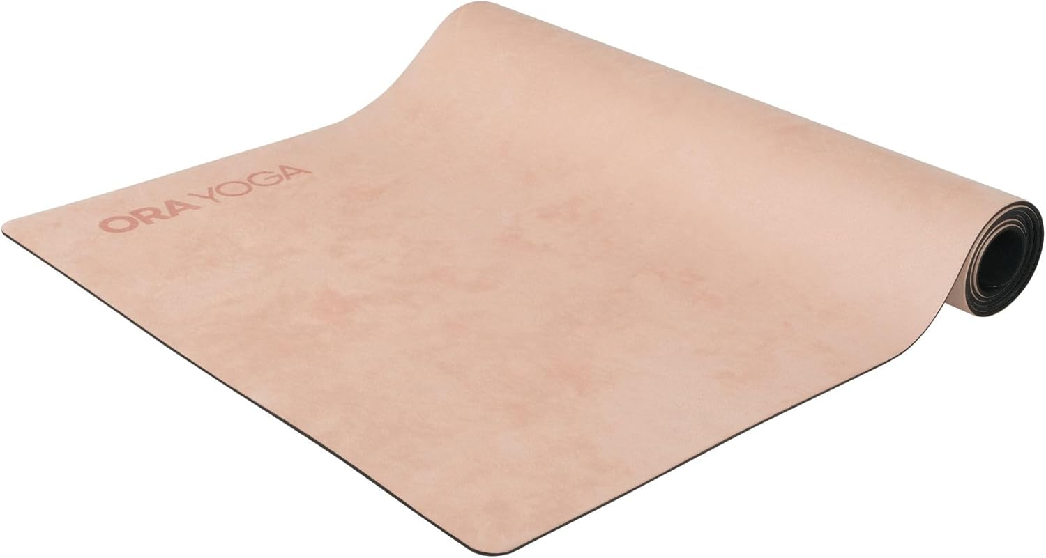 Non-Toxic Premium Suede Large Workout Mat – 3mm Thick With Strap – Eco-Friendly Exercise Mat for Women & Men – Non-Slip for Pilates, Gym, Home Workout