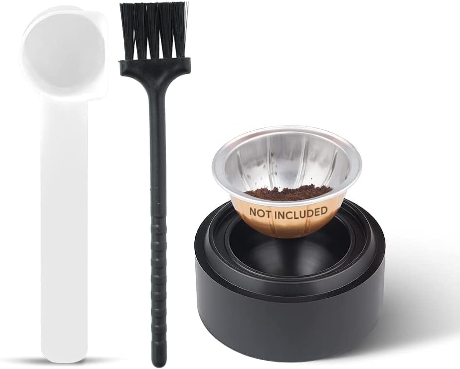 Outils de chargement dosettes de café réutilisables Vertuo avec étui vide et couvercle de recharge