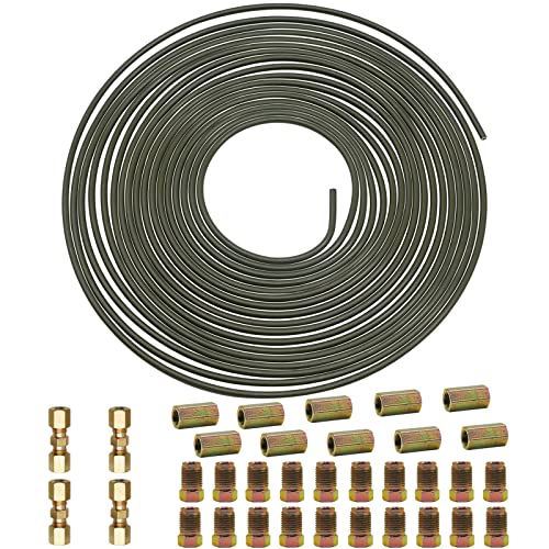 10 m tuyau de frein Ø 4,75 mm ,Kit de conduite de frein 3/16" de rechange automobile avec raccords et connecteurs à vis DIN M10 Cover