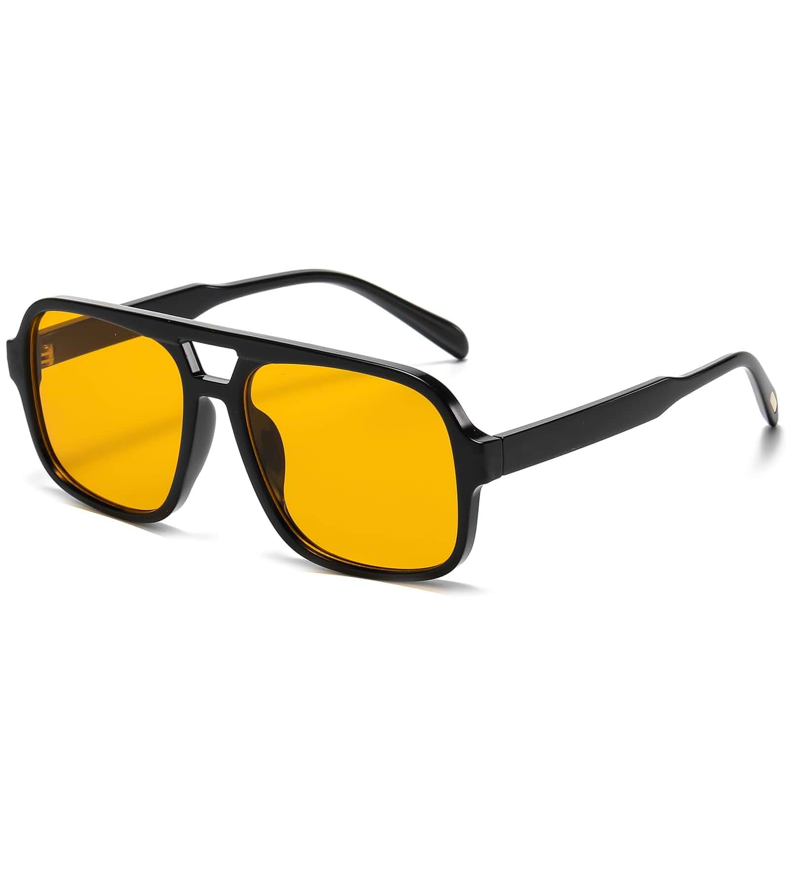 Breaksun Retro Aviator Sunglasses for Women Men Trendy Classic 70s Square Aviator Sun Glasses Vintage Shades