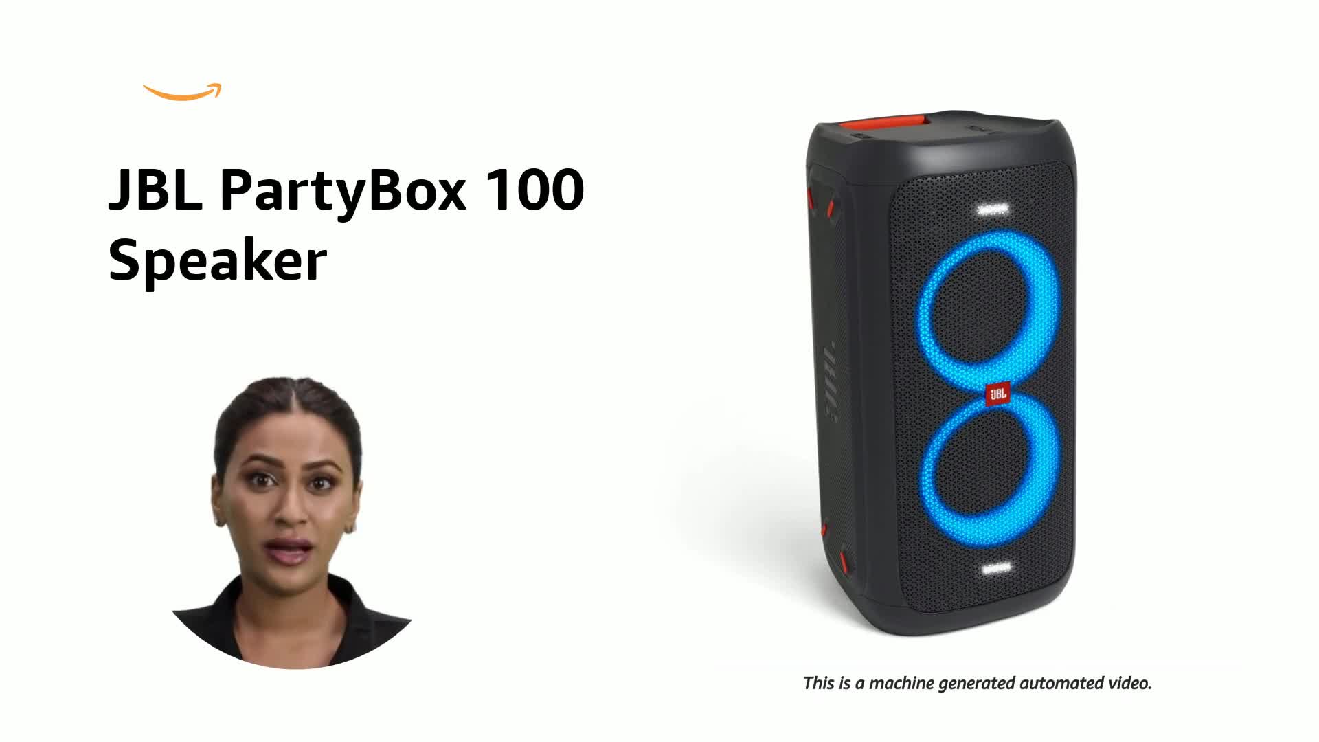 Refurbished) JBL PartyBox 100 160 Watt Wireless Bluetooth