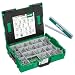 Produktbild SPAX Montagekoffer, L-BOXX, groß, WIROX A9J, T-STAR plus, Senkkopf, 16 Abmessungen, 2446 Stück, inkl. SPAX BITcheck und SPAX Zollstock, 5000009161019