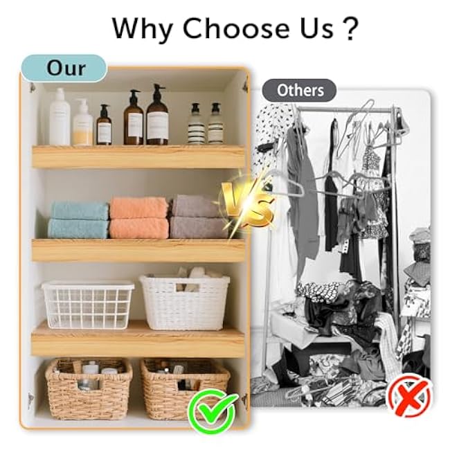 3 Pcs 35 x 16 Inch Wooden Wire Rack Covers for Removable Closet Decoration, Shelf Covers with Wood Grain Stickers for Pantry Bathroom Kitchen Shelving Upgrade(Wood Color)