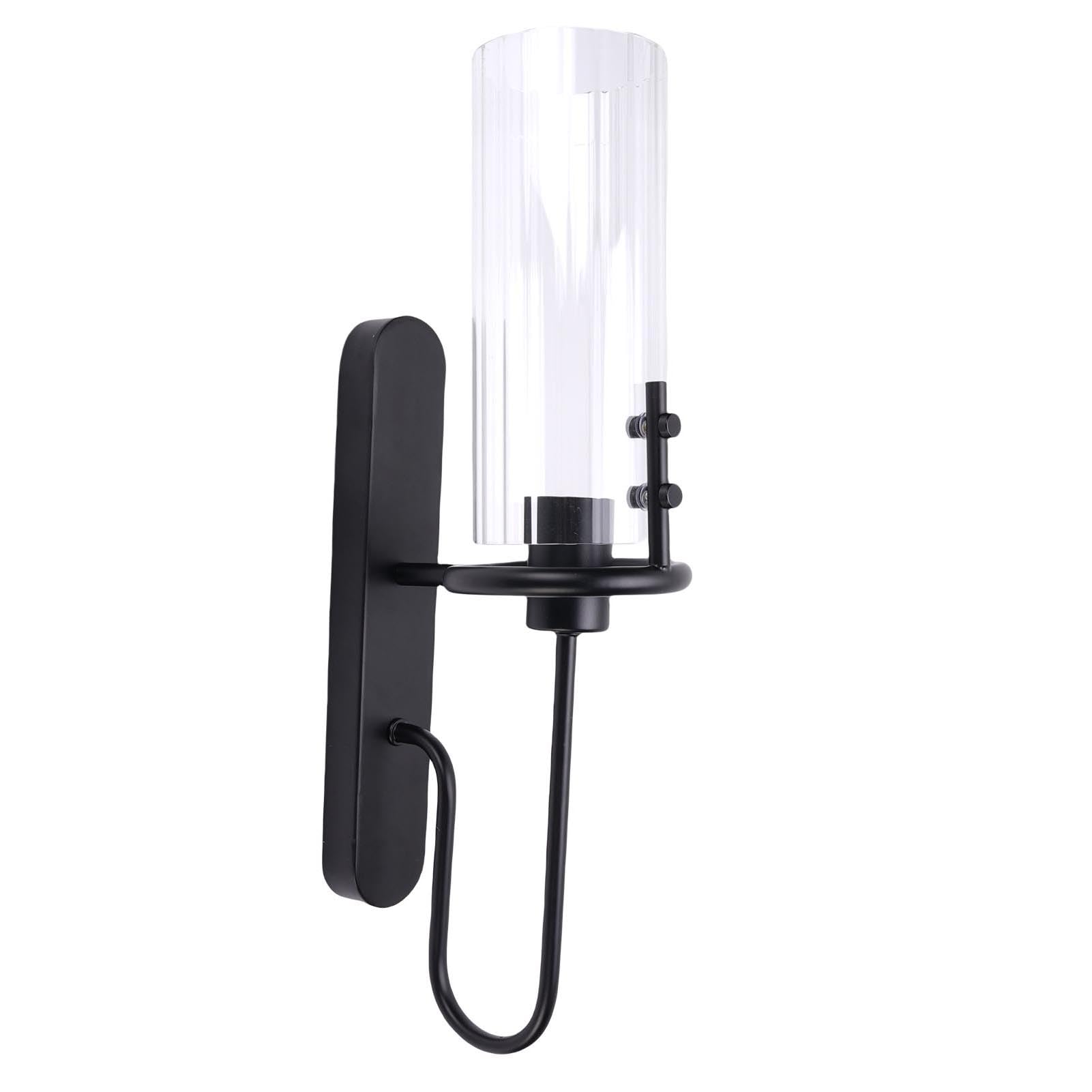 Lámpara de pared interior moderna negra para iluminación de pasillos 7