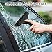 SetSail Shower Squeegee for Glass Doors Small Squeegee for Shower Glass Door Mini Silicone Windshield Squeegee for Car Window, All Black