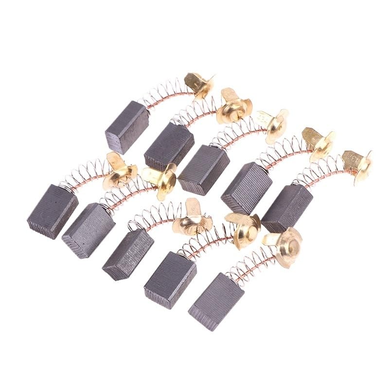 10 cepillos de carbono para amoladora angular de 7 x 11 x 17 mm, motores de herramientas eléctricas, piezas de repuesto, martillo eléctrico, cepillo de herramientas eléctricas