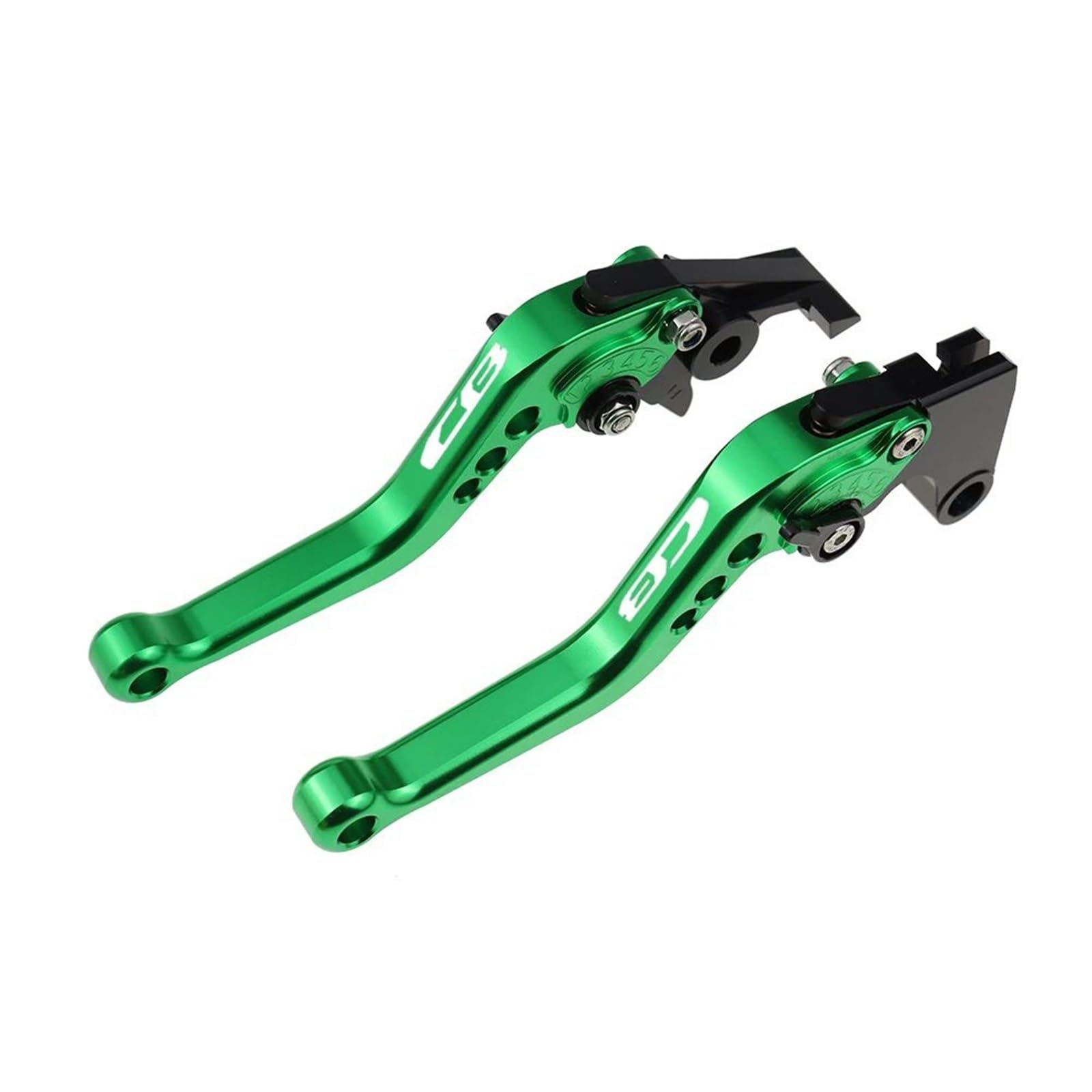 Leviers courts CNC aluminium anodisé vert pour moto CB 919 Hornet