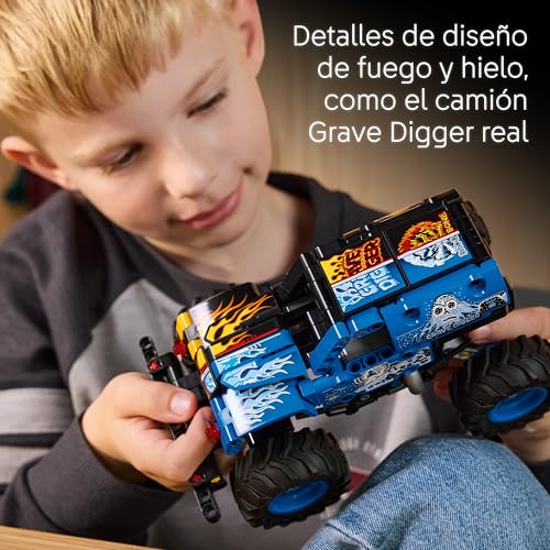 Miniatura 5 de Lego Technic Monster Jam Grave Digger Fuego Y Hielo - Camión De Juguete De Carga Manual - Maqueta De Coche De Carreras Con Detalles Realistas - Regalo De Cumpleaños Para Niños Y Fans De 7 Años 42219