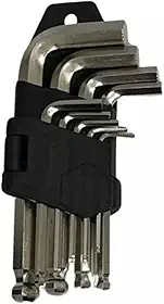 Chave Allen Kit Com 9 Precisão e Versatilidade Resistente Para Reparos e Manutenções, Ideal Para Bicicletas, Móveis, Ferragens e Equipamentos Diversos. Alta Durabilidade e Precisão PREMIUM