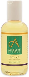 Absolute Aromas Sesame Oil (Sesamum Indicum) 150ml - Pure, Natural, Vegan and Cruelty Free – Moisturising Carrier Oil for Body and Facial Massage