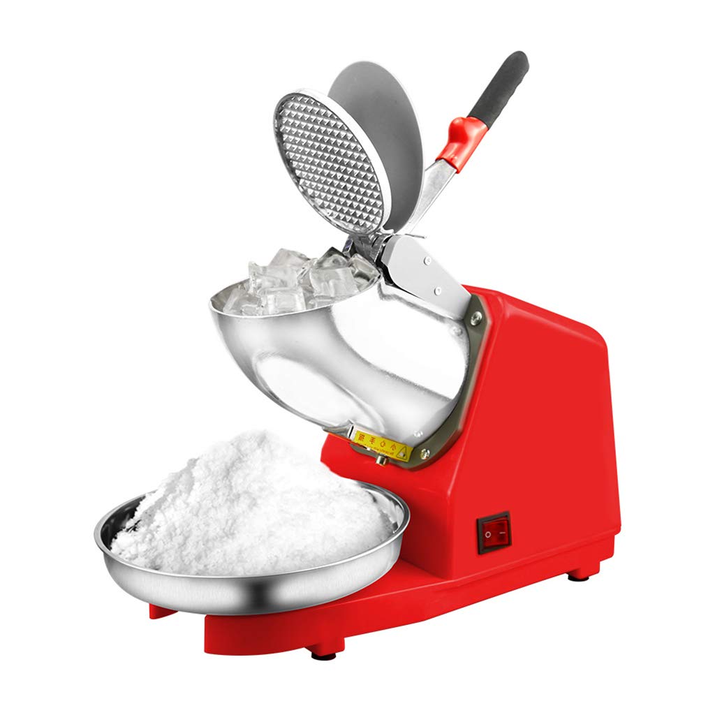 Tritaghiaccio Rasoio Da Ghiaccio Elettrico Commerciale Maker Creatore Di Coni Di Neve Con Doppio Lame Spessore - Foto 7