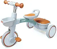 Triciclo Motoca Infantil Com Cestinho e Baú Verde Yuupi