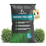 LERAVA Concime siepe (1,7 kg) - fertilizzante a lenta cessione - crescita rigogliosa - per siepi verdi e dense - ideale per photinia - effetto a lunga durata - rilascio graduale dei nutrienti