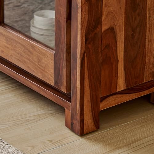 Image of Home Centre | Adana | Sideboard | Sheesham Wood | Crockery Units | Brown | 1 Year Warranty