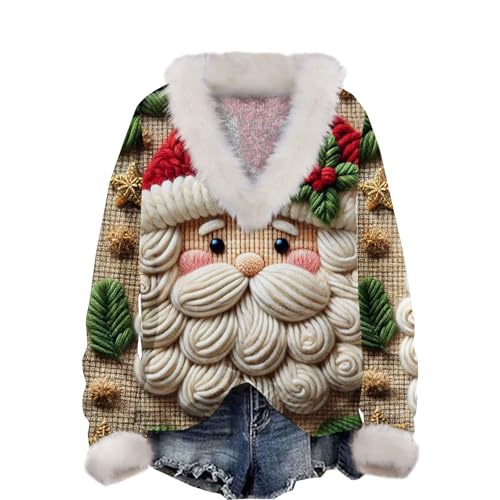 Sudadera de Navidad para mujer perfecta como regalo de suéter de Papá Noel