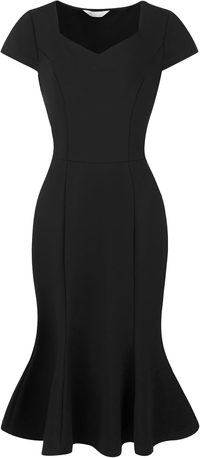 Women's 50s Vintage Dresses Midi Mermaid 1950s Dress