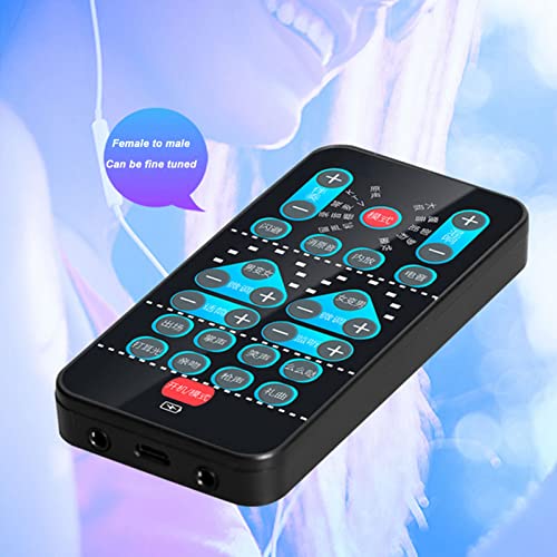 Voice Changer für Phone, Computer, PC und Gamekonsolen mit 8 Soundeffekten – Tragbarer Handheld Mikrofon für Erwachsene und