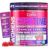 CNFHDI Creatine Monohydrate Gummies 6000MG Pre-Workout for Women, Creatine Gummies with Collagen, BCAA 2:1:1, Zinc & Taurine for Muscle Support, Enhance Strength & Booty, Gluten-Free, 120 Counts