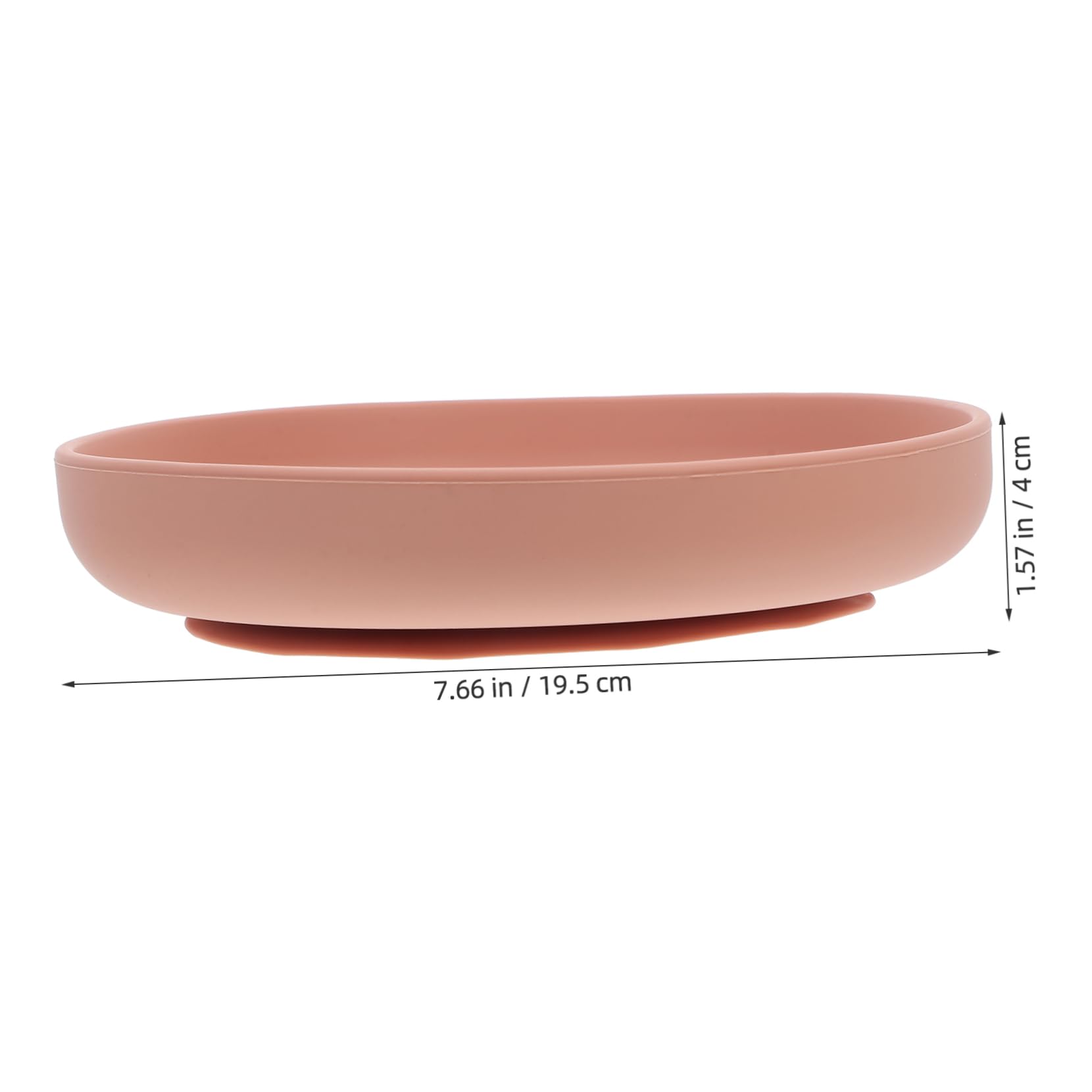 DEARMAMY Disability Aid Spill Proof Dinner Plate Silicone Scoop Bowl for Elderly Disabled Sturdy Suction Base Easy to Maintain