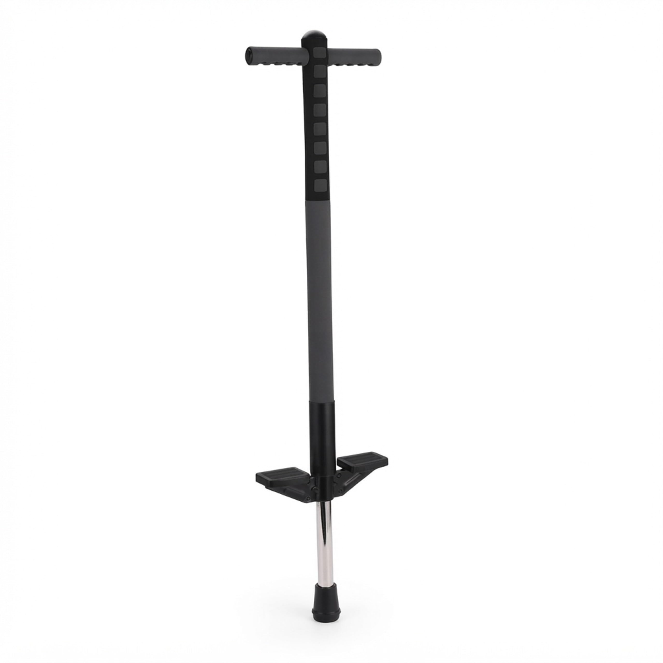 Pogo Stick Relaxdays para niños, hasta 35 kg, Acolchado, Antideslizante, Acero Inoxidable, Negro