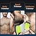 Elehomyou Beard Trimmer for Men, Rechargeable Cordless Hair Clipper with LED Display & Hangable Design, 180min Runtime, 6 Combs, Type-C Charging for Face, Neck, Groin & Manscaping, Ideal Gift