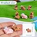 Teenzee Mini Resin Capybara 32P Variety Tiny Animals Figures Miniature Little Small Capybara Figurines Bulk for Micro Fairy Garden Landscape Accessories Hide Crafts Decor